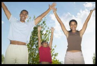 Happy Family nonverbal communication