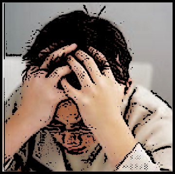 Stressed Teen school violence