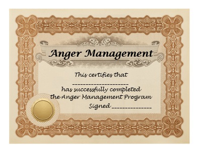 anger management completion certificate