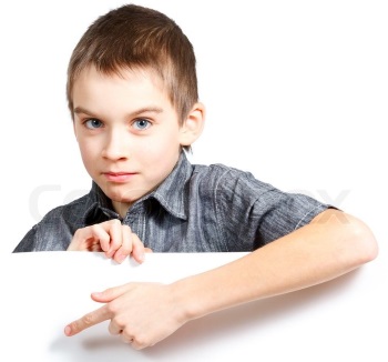 Name It child pointing