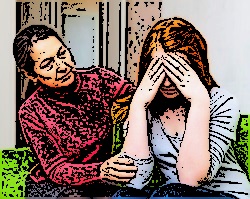 mother listening